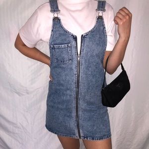 PacSun Denim Overall Mini Dress